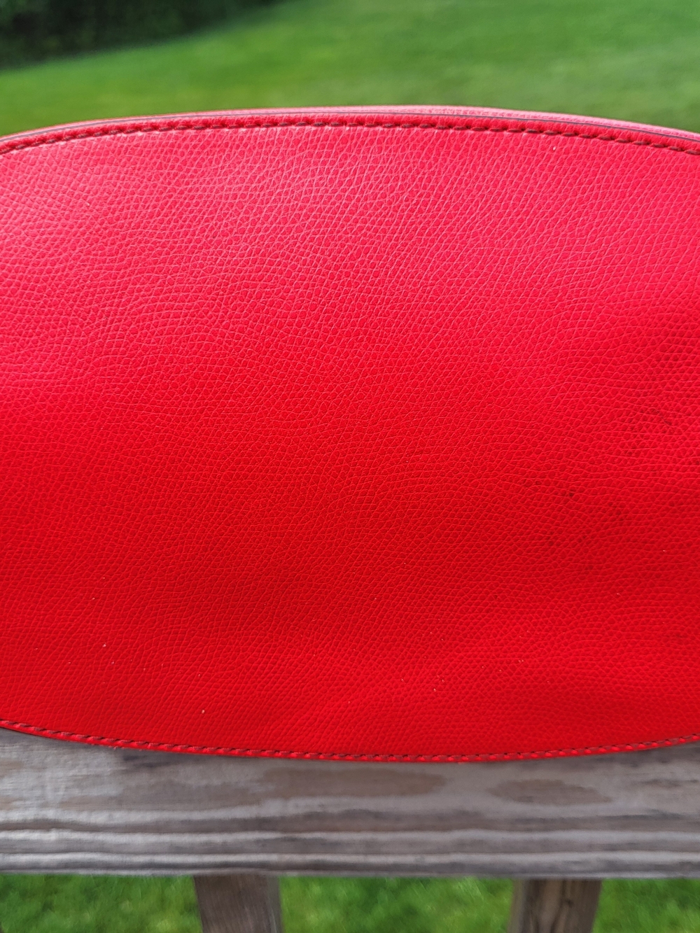 Michael Kors Jetset Medium Red Tote Bag with Beige Straps - Picture 5 of 6